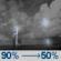 Thursday Night: Showers And Thunderstorms then Chance Showers And Thunderstorms