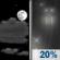 Saturday Night: Partly Cloudy then Slight Chance Light Rain