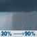 Monday: Scattered rain showers before 4pm, then rain showers and patchy fog. Cloudy, with a high near 52. Southeast wind around 8 mph. Chance of precipitation is 90%. Monday: Scattered Rain Showers