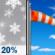 Monday: Slight Chance Light Snow then Sunny