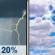 Tuesday: Slight Chance Showers And Thunderstorms then Mostly Cloudy
