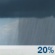 Sunday: Slight Chance Rain Showers