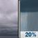 Saturday: Cloudy then Slight Chance Rain Showers